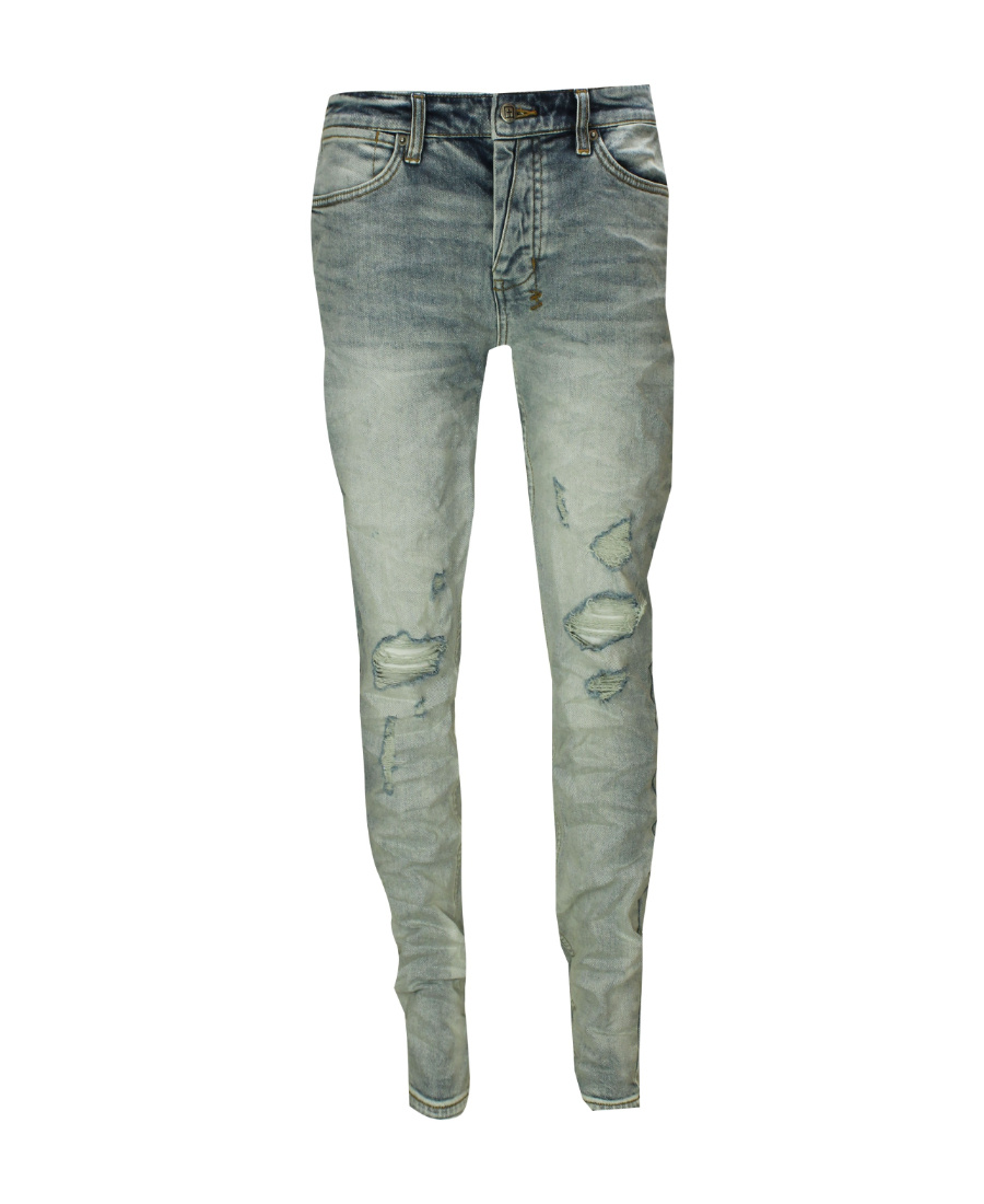 KSUBI DISTRESSED SKINNY-CUT JEANS