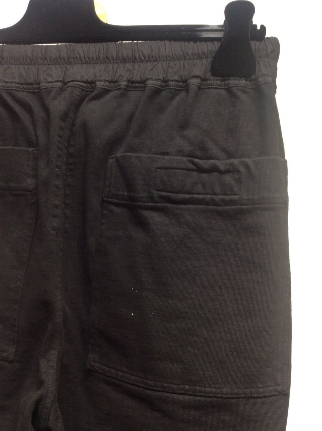 Rick Owens Drkshdw Drawstring Cotton Track Pants In Black