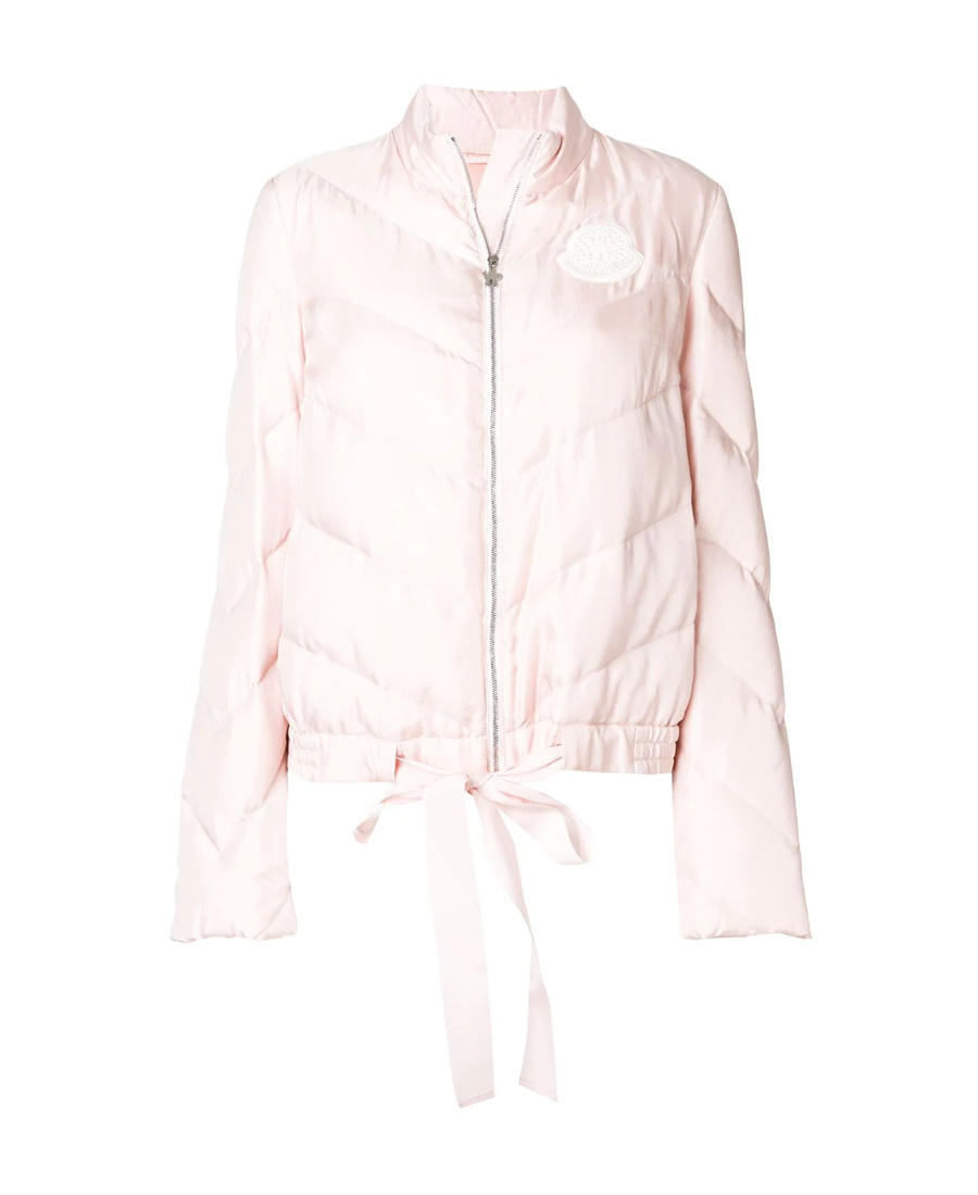 Moncler Lace Down Jacket In Pink