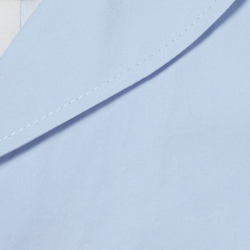Gucci Cotton Jacket With Web In Light Blue