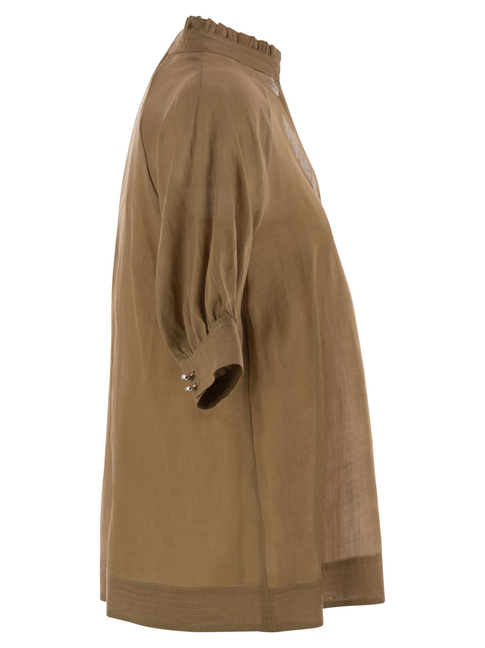 Max Mara Studio Orvieto V-neck Short-sleeved Top