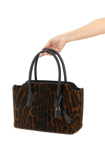 Tom Ford Animal Print Shoulder Bag In Brown