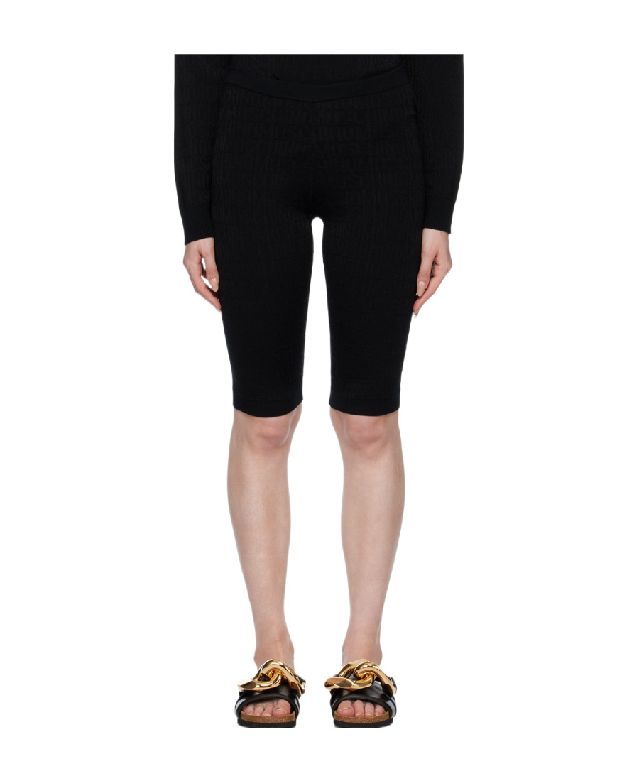 Moschino Jacquard Leggings In Black