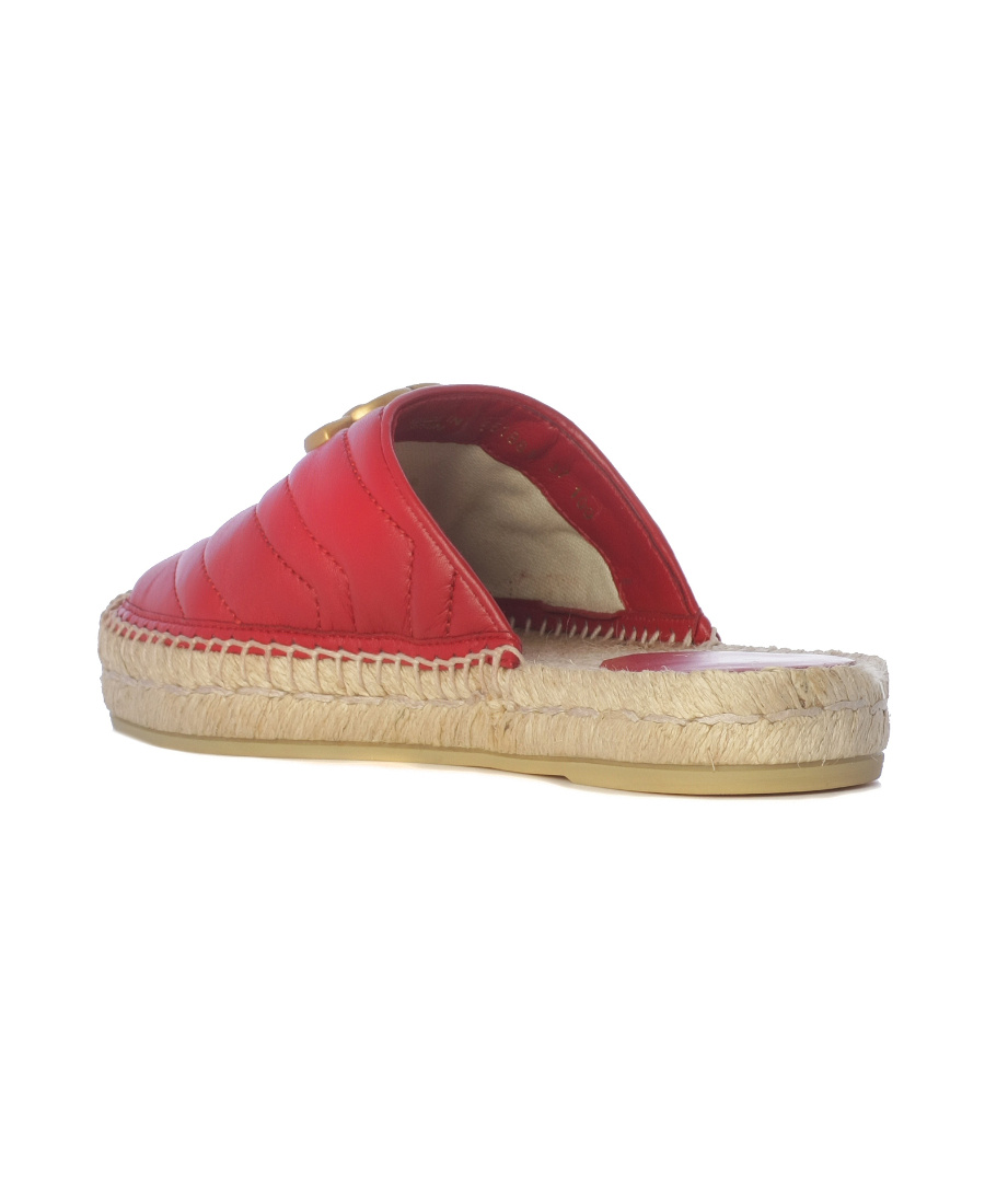 Gucci Double G Espadrilles In Red