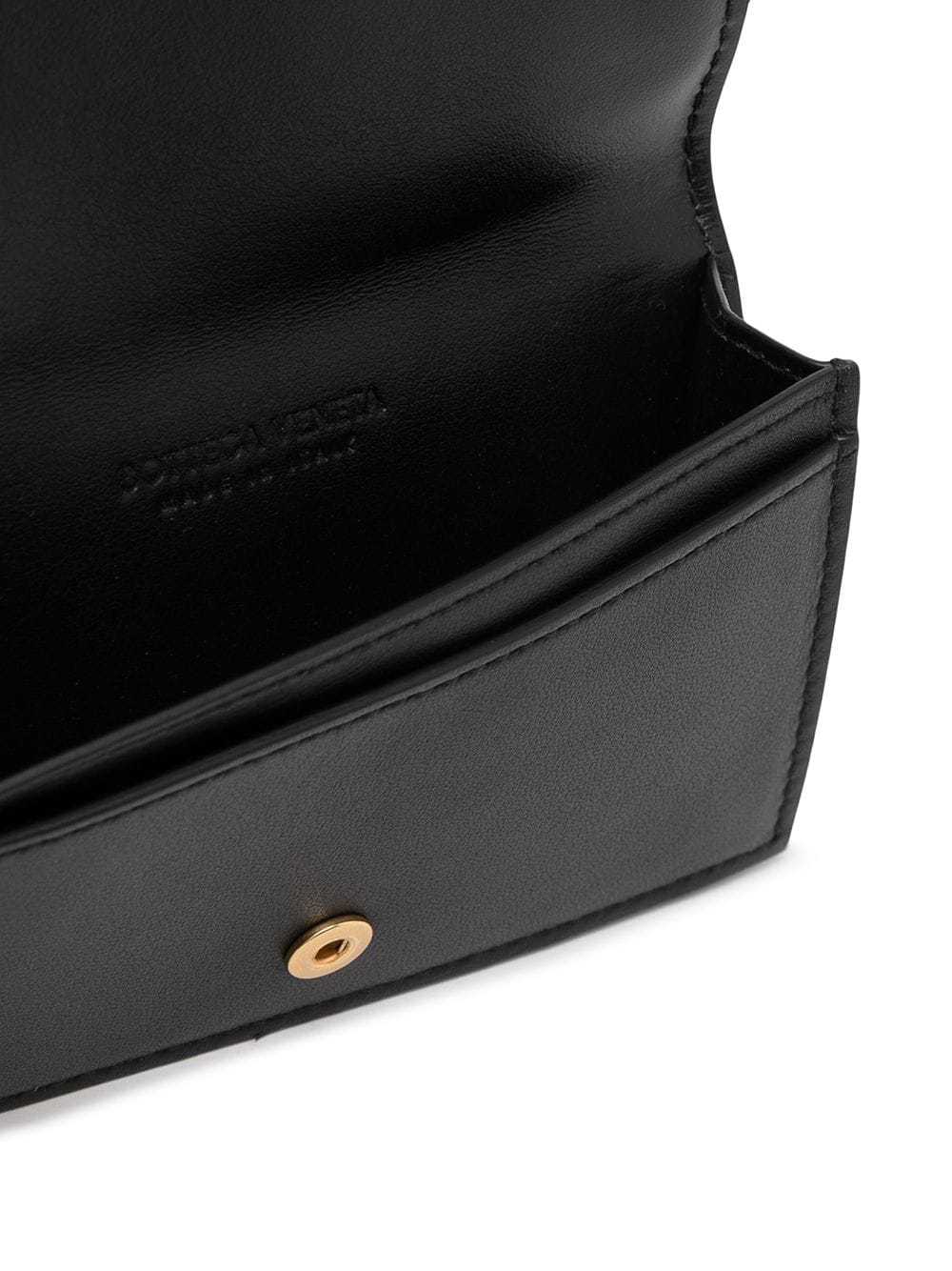 Bottega Veneta Maxi Intrecciato Card Case In Black