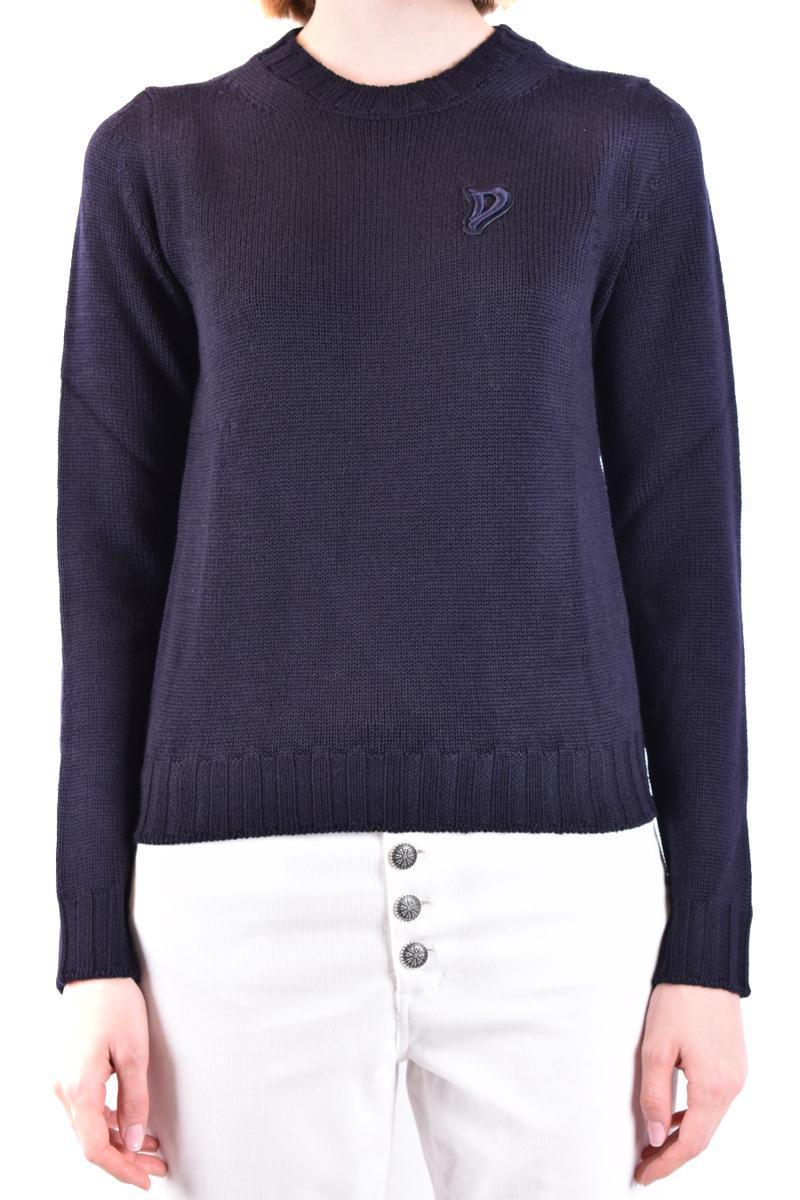 Dondup Long Sleeve Sweater In Blue