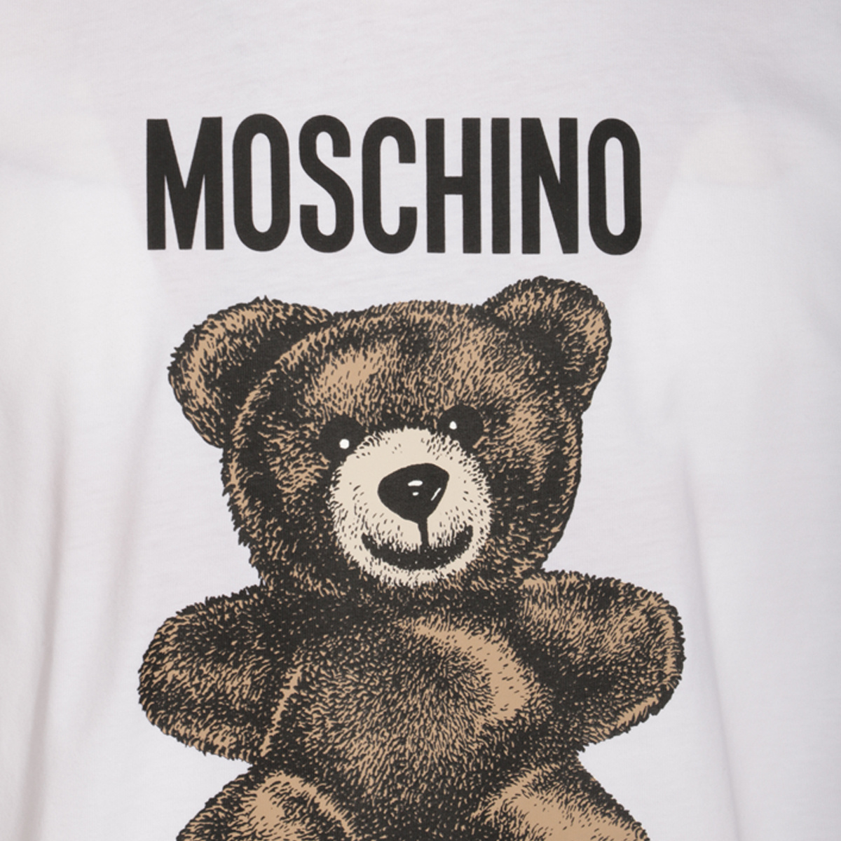 Moschino Teddy Bear Print Crewneck T-shirt In White