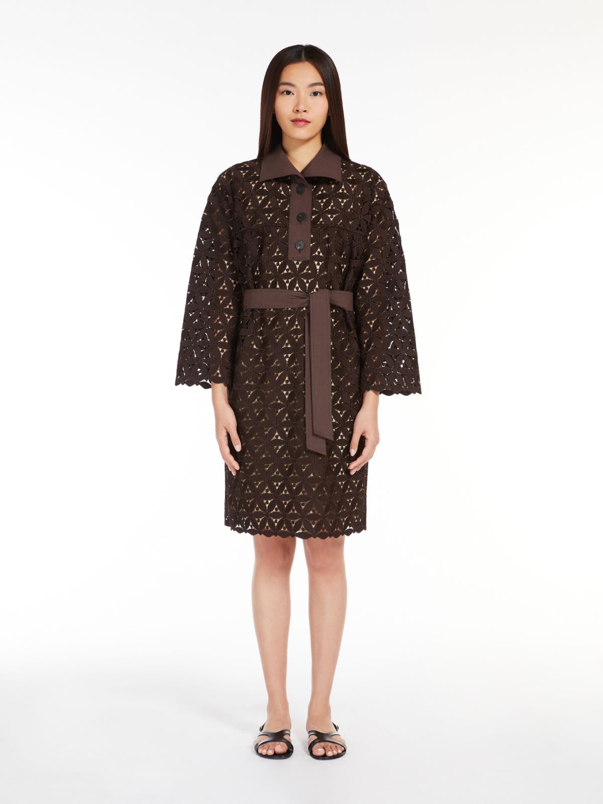 Weekend Max Mara Long-sleeved Dress In Black