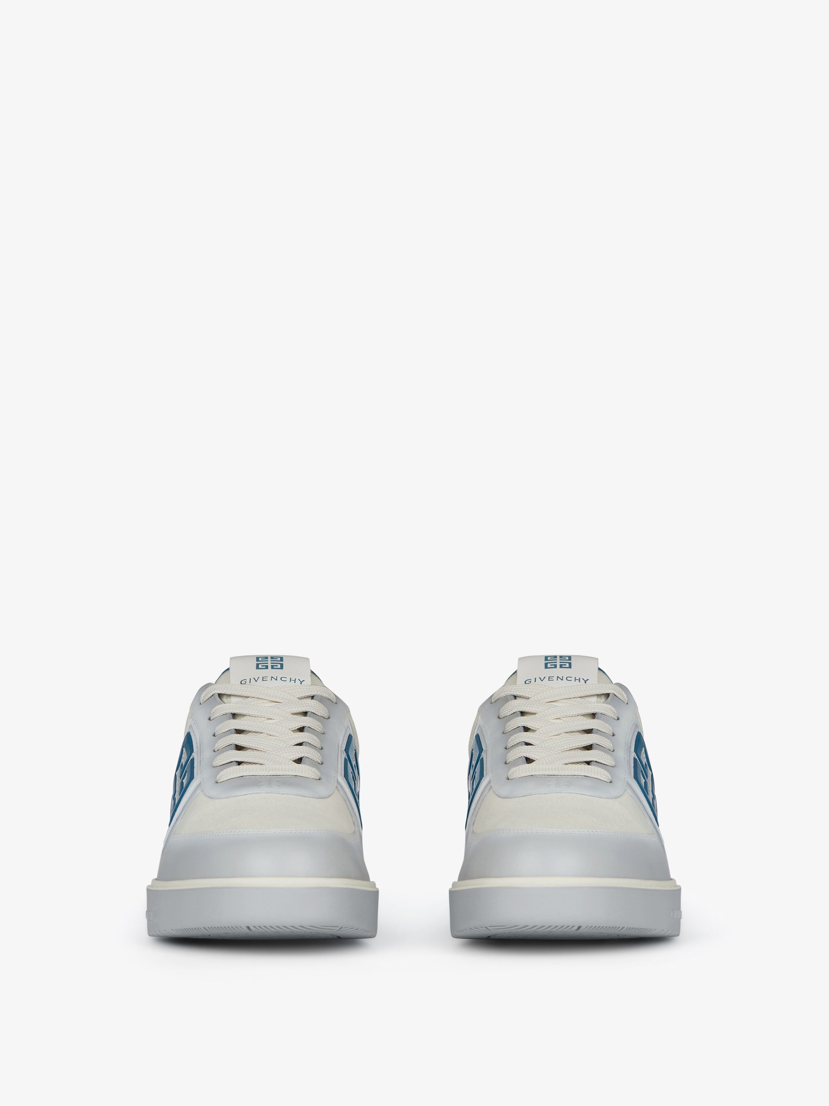Givenchy G4 Sneakers In Gradient Leather And Canvas In White