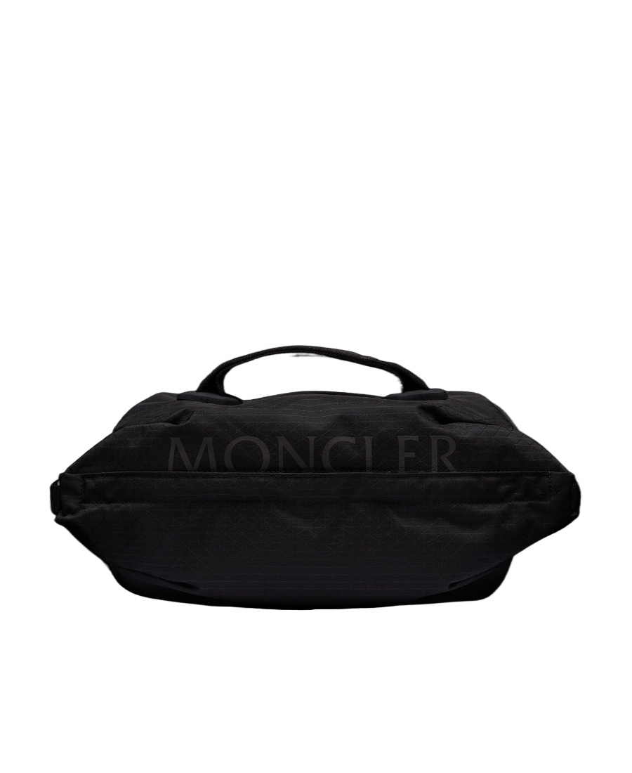 Moncler Logo-print Belt Bag In Black