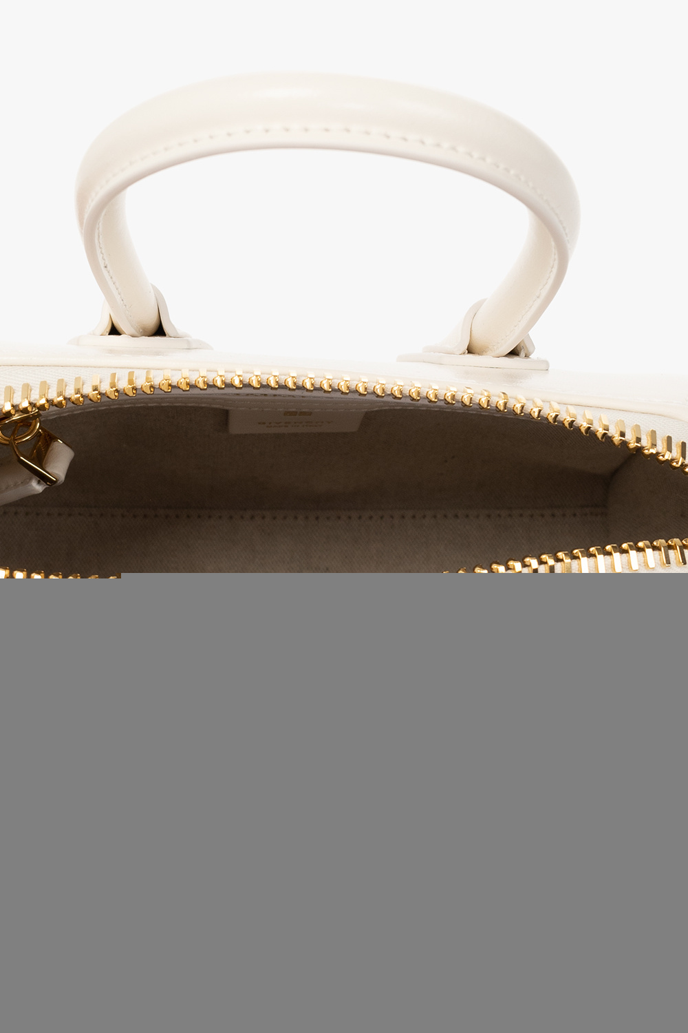 Givenchy Mini Antigona Bag In Box Leather In White