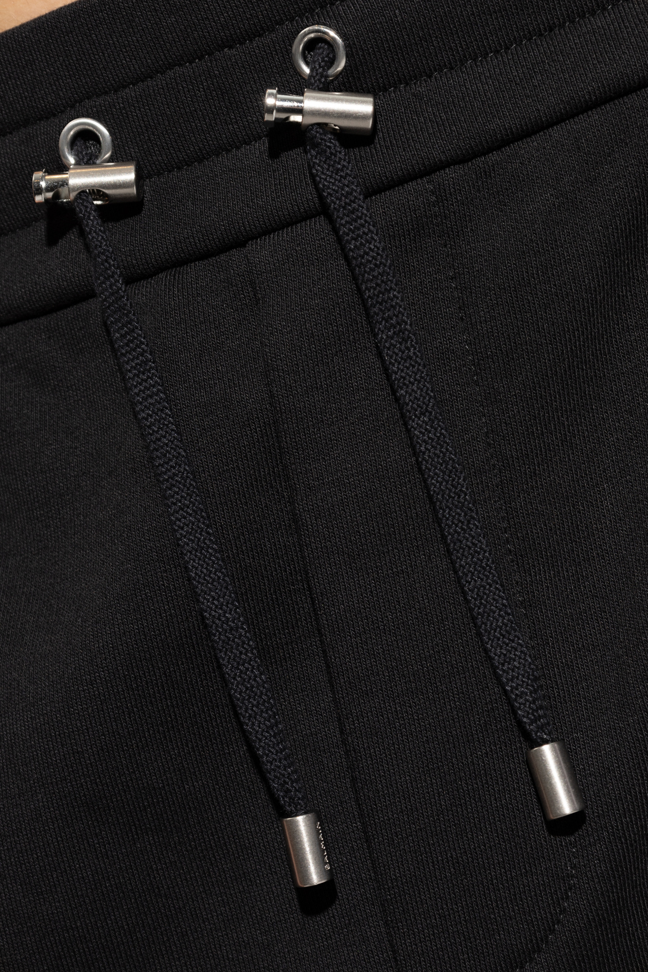 Balmain Kiss-printed Drawstring Sweatpants In Black