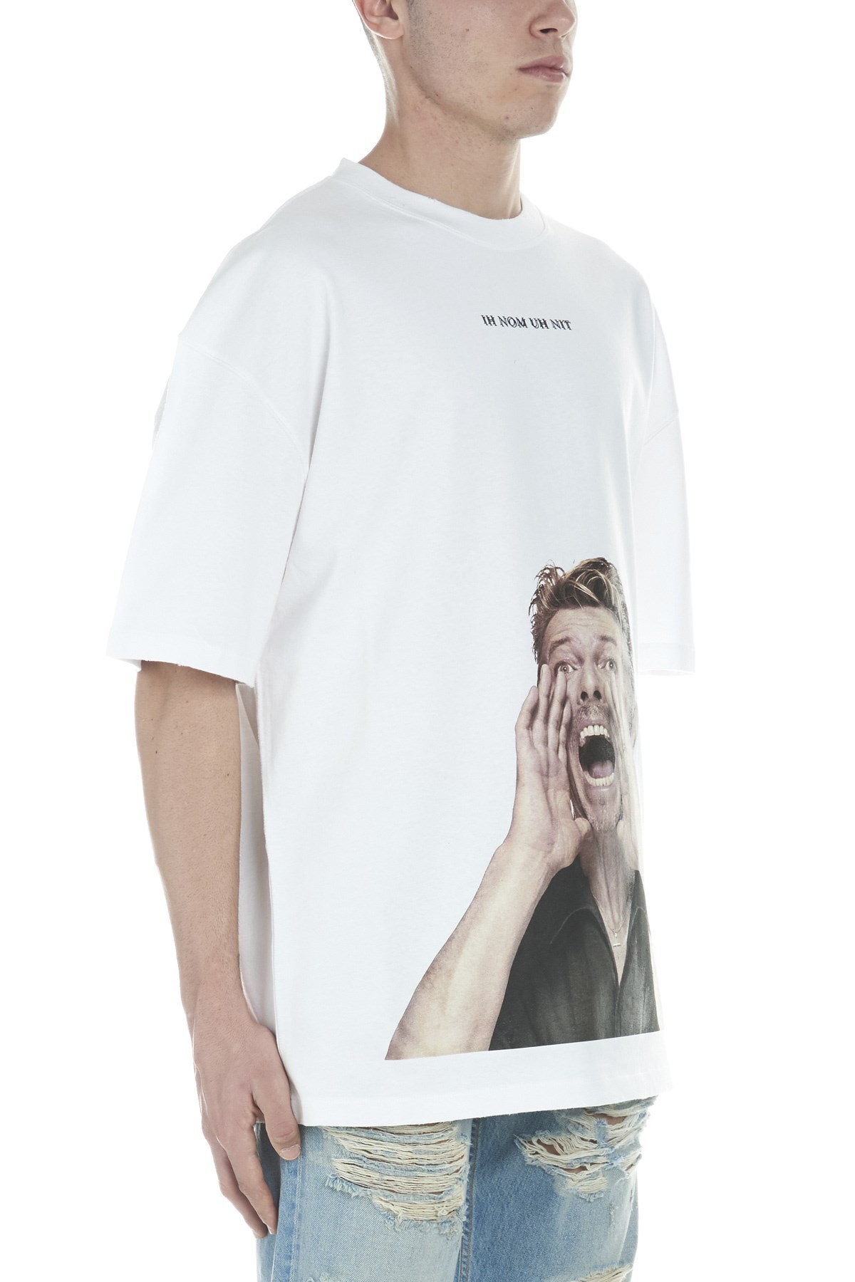 Ih Nom Uh Nit White Printed T-shirt In White