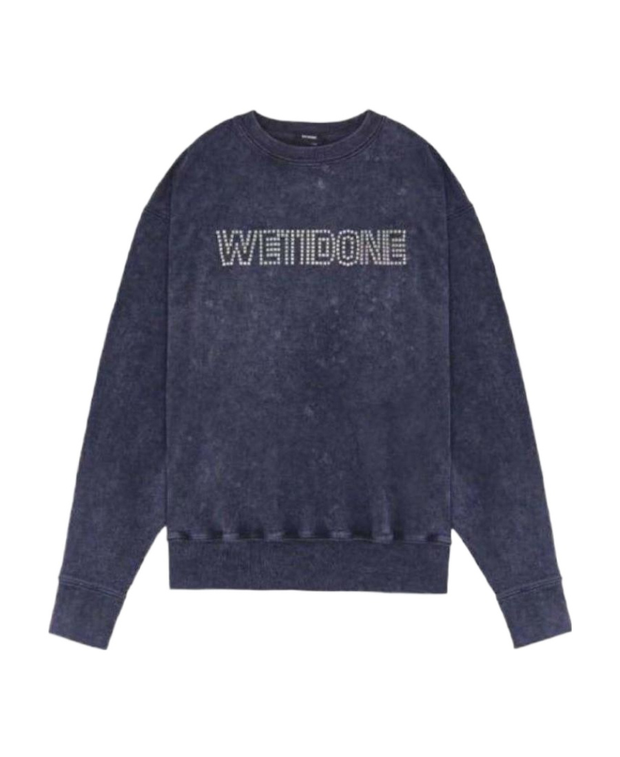 We11 Done Stud-embellishment Long-sleeve Sweatshirt In Black