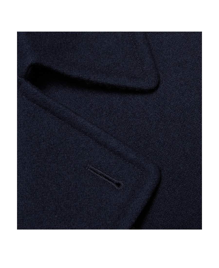Gucci Double-breasted Wool Coat In Blue