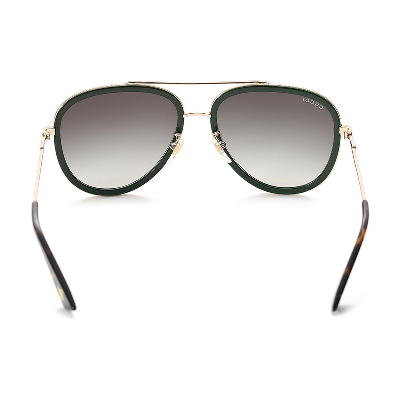 Gucci Aviator Shaped Sunglasses In Multicolor