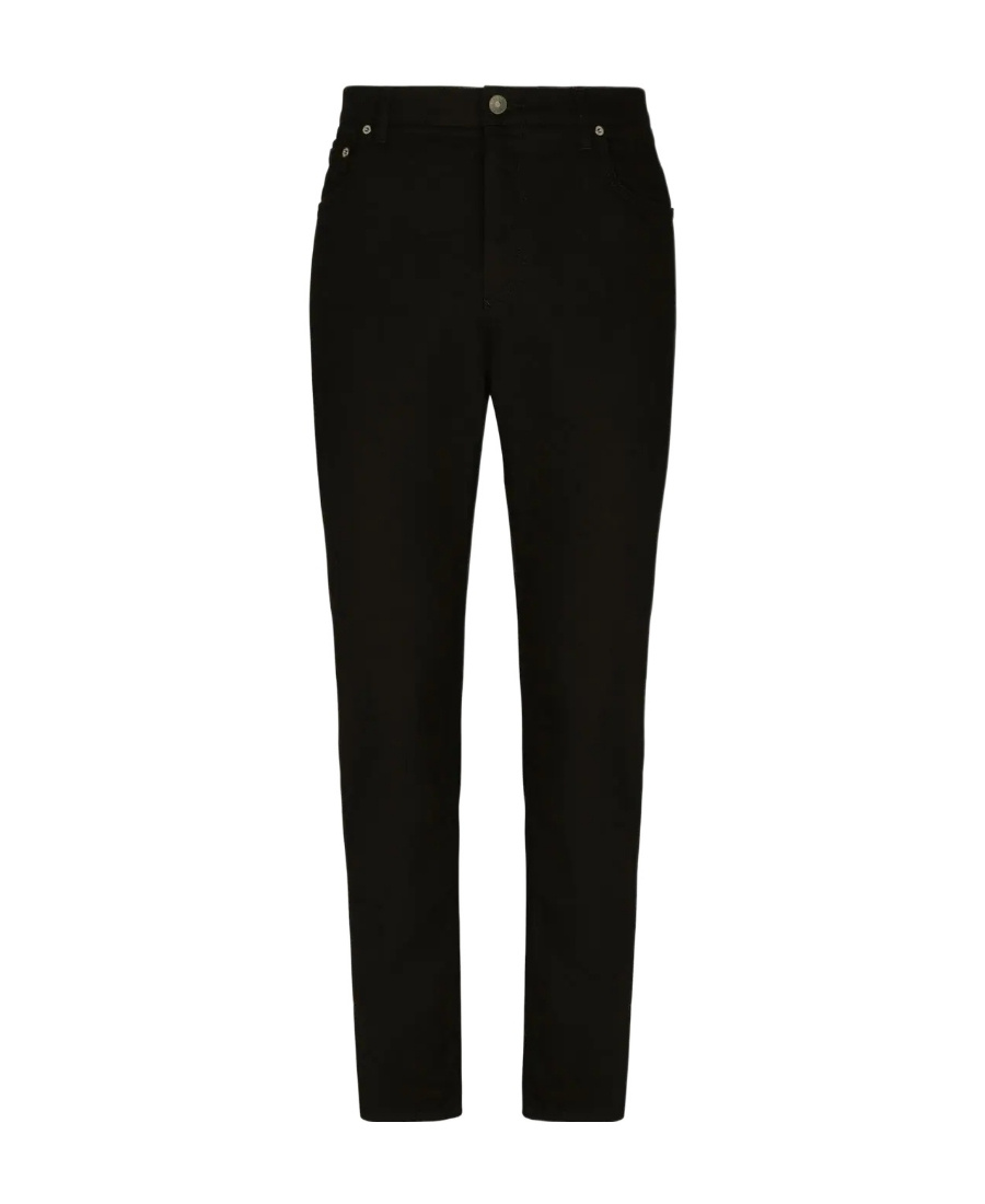 Dolce & Gabbana Dg Essentials Jeans Mit Tapered-bein In Black
