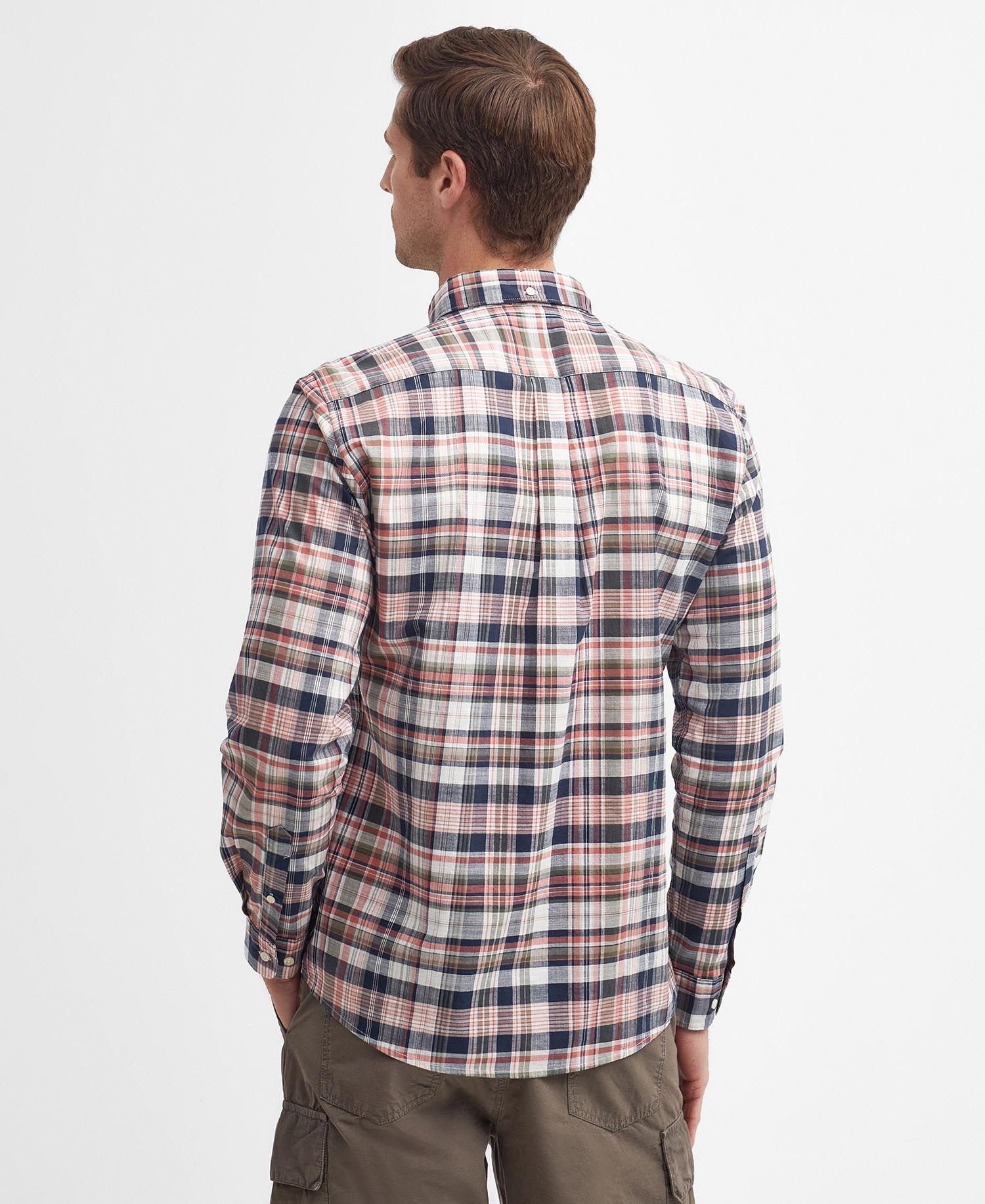 Barbour Plaid-check Cotton Shirt In Nude