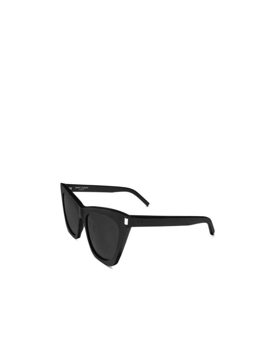 Saint Laurent Ysl Rectangle Acetate Sunglasses In Black