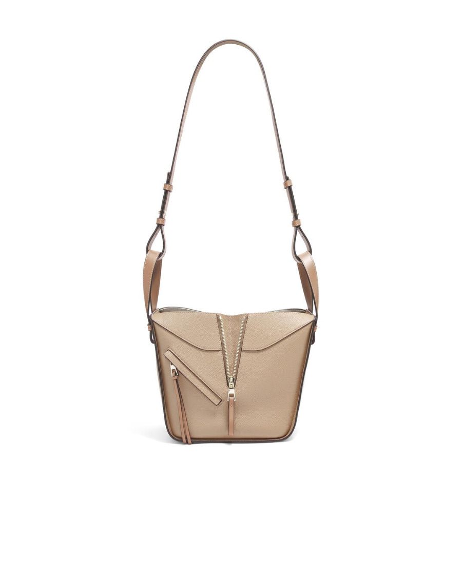 Loewe Hammock Grained Tote Bag In Nude