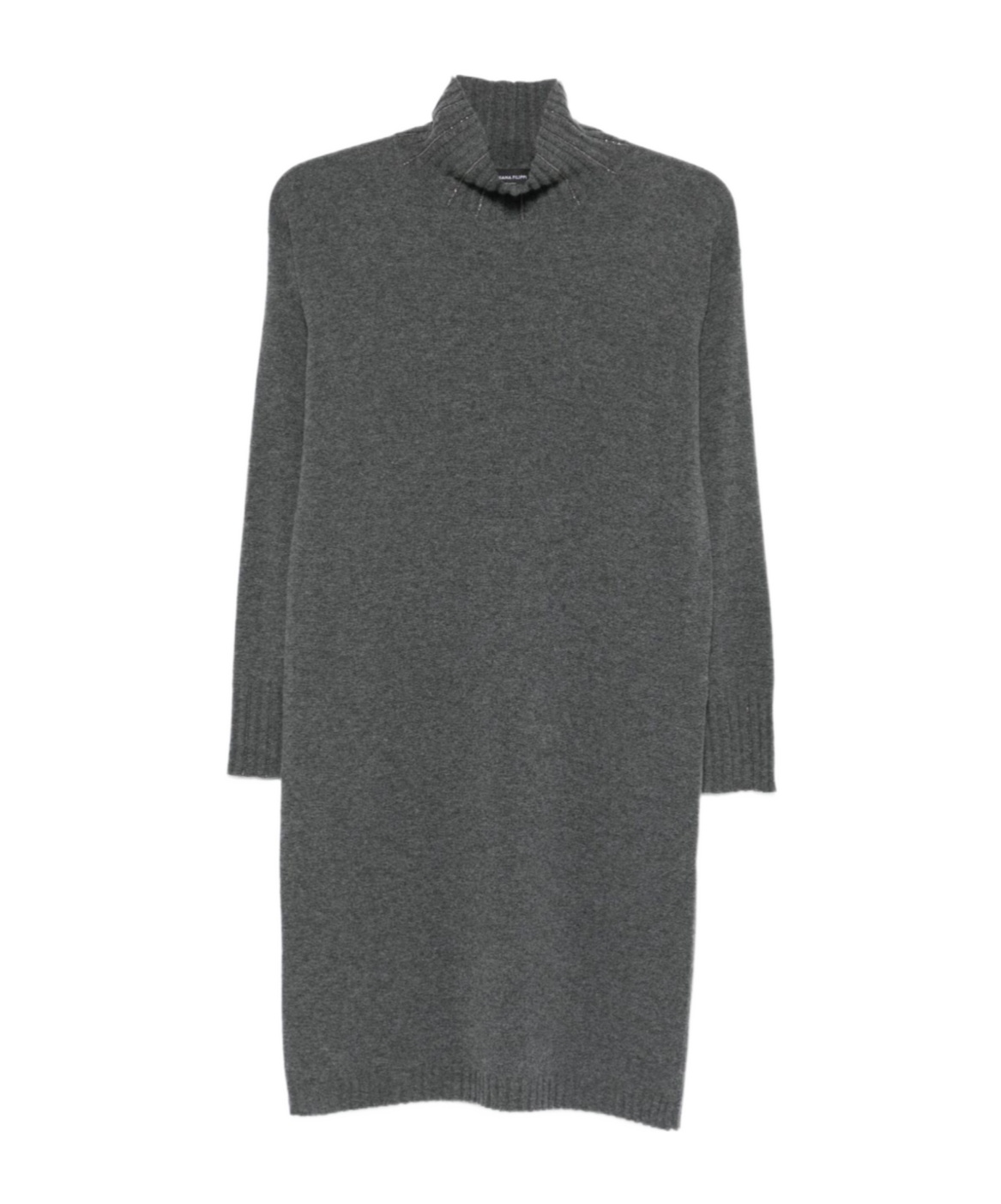 Fabiana Filippi Wool Short Dress In Gray