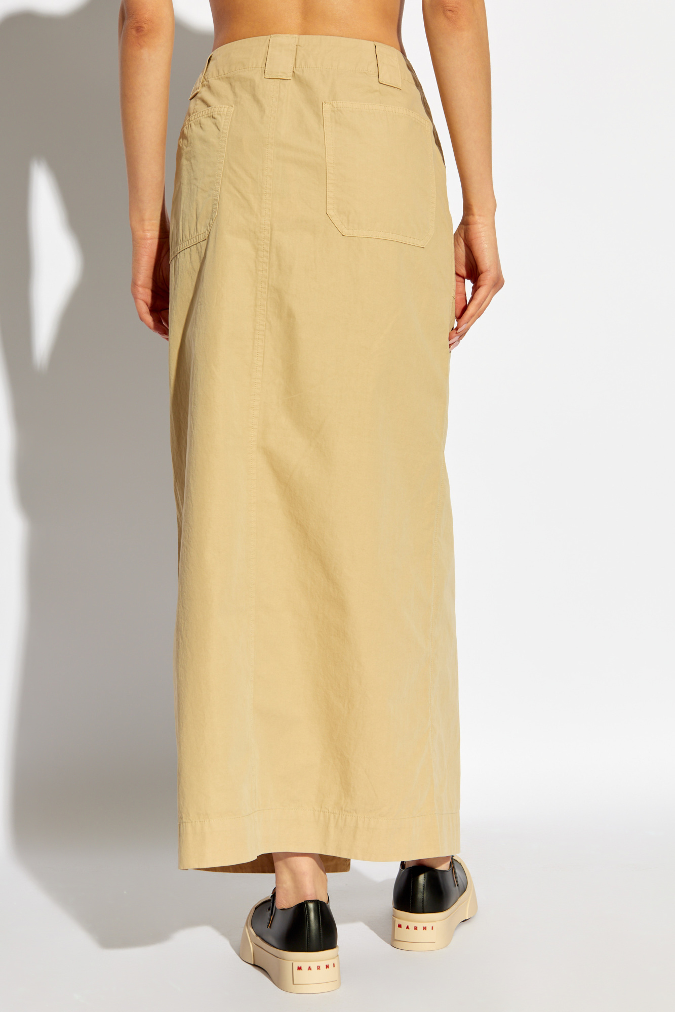Rag & Bone Split Skirt In Nude