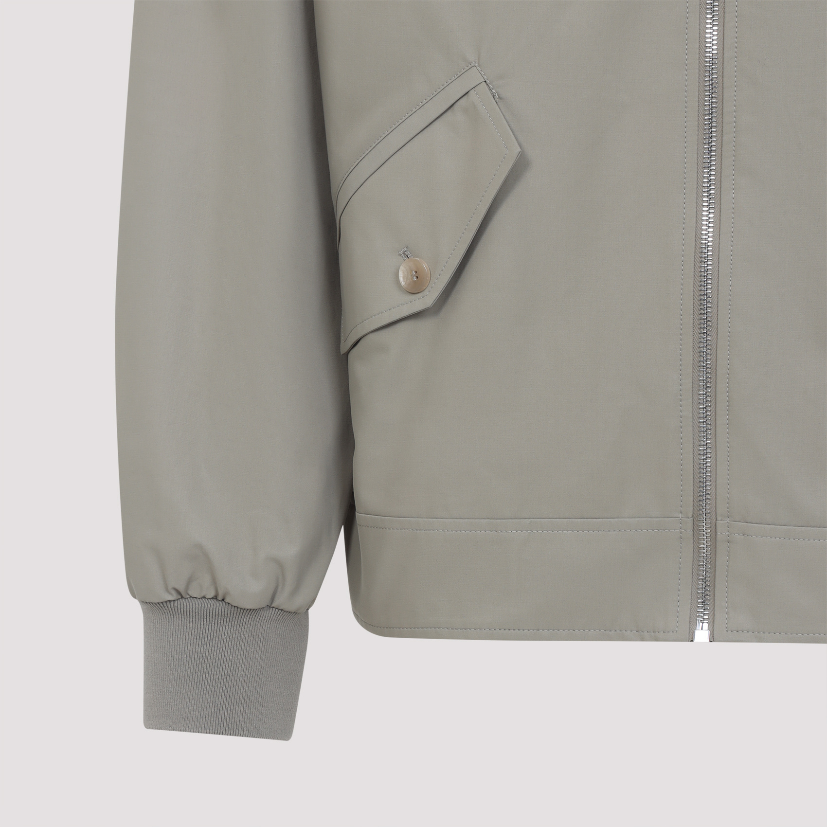Givenchy Contrast-collar Bomber Jacket In Gray