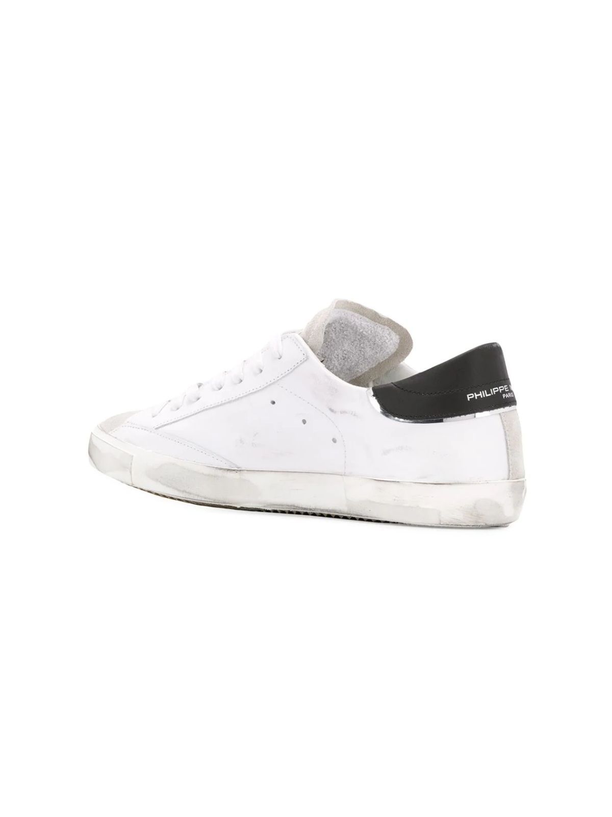 PHILIPPE MODEL DISTRESSED EFFECT LOW-TOP SNEAKERS