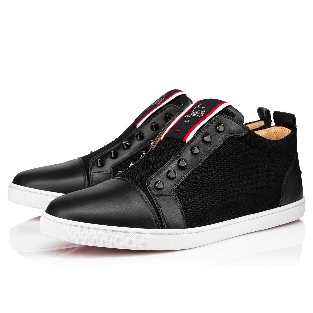 Christian Louboutin F.a.v Fique A Vontade Low Top Sneaker In Black