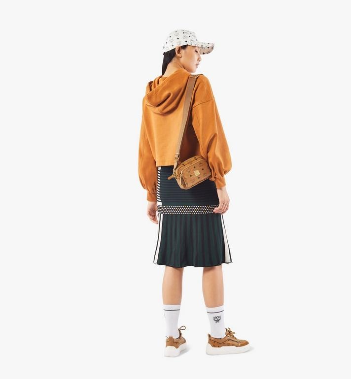 Mcm Visetos Crossbody Bag In Brown