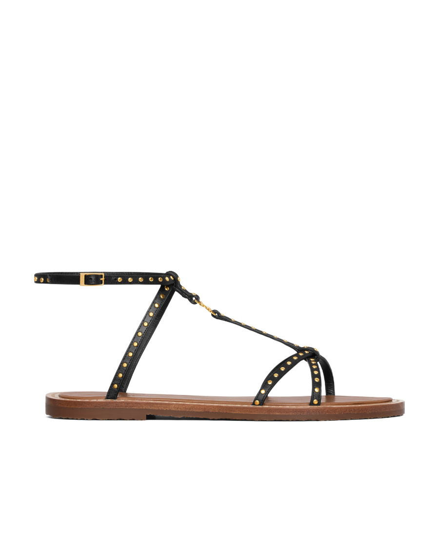 Celine Taillat Nailed Flat Sandals In Black