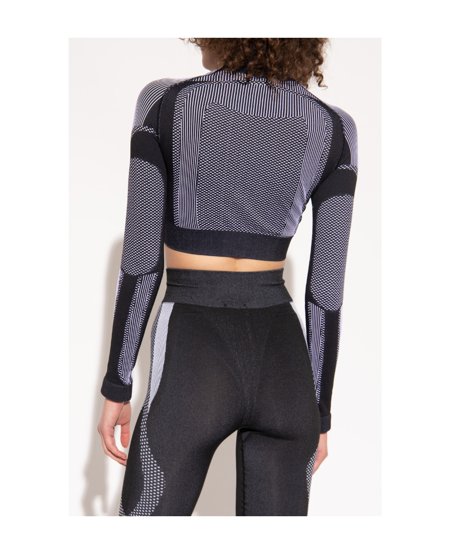 Misbhv Logo-print Cropped Top In Black