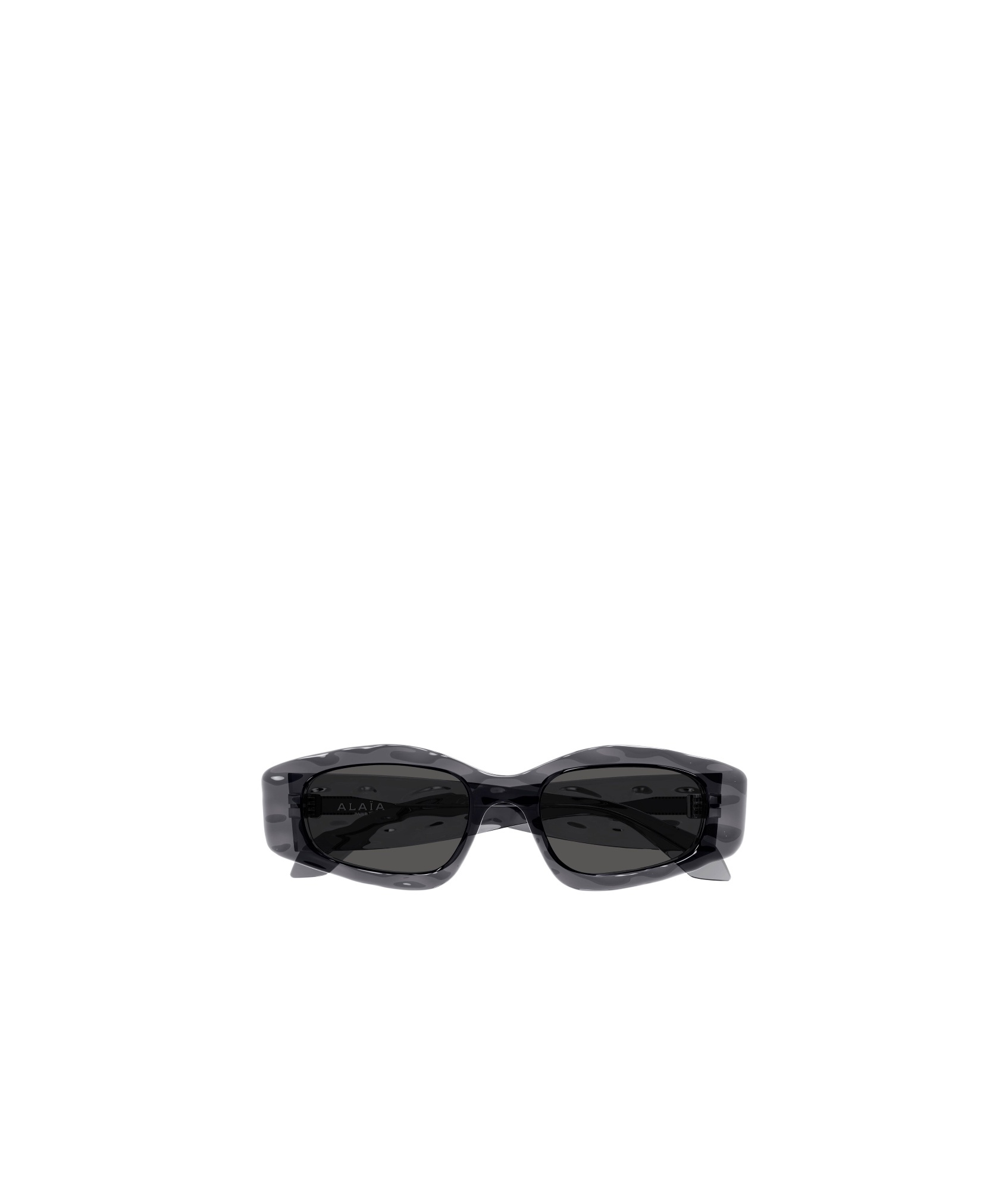 Shop Alaïa Rectangle-frame Sunglasses In Black