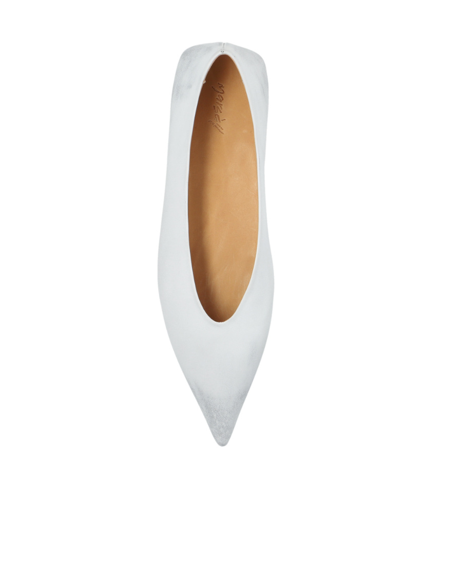 Marsèll Marsell Leather Ballet Flats In White