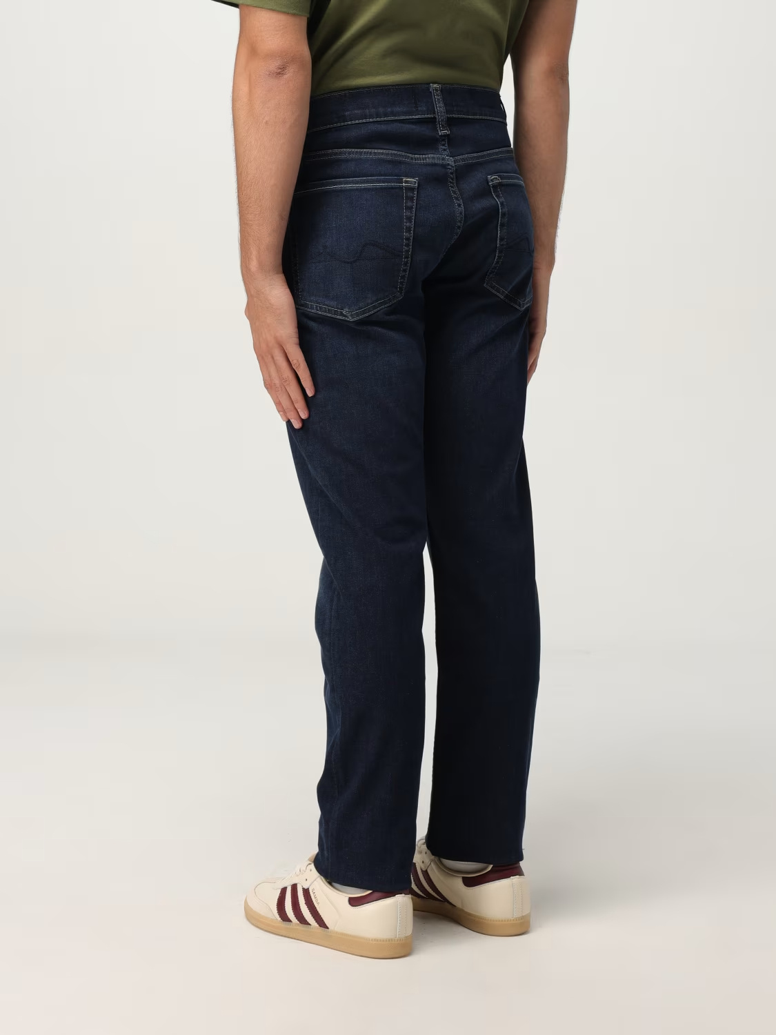 7 For All Mankind Five-pocket Jeans In Black