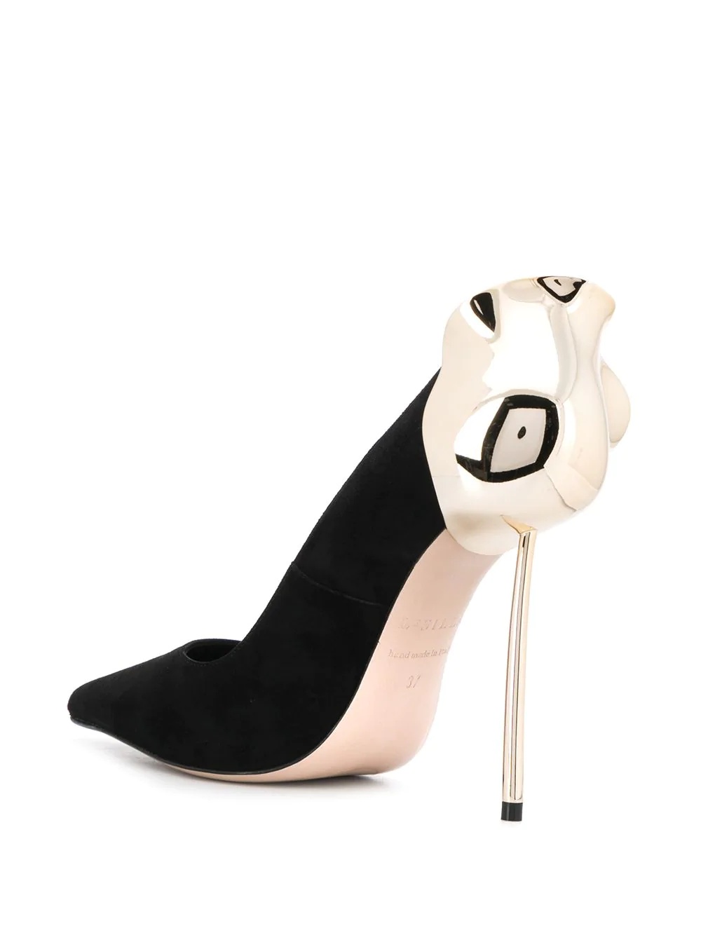 Le Silla Pointed Toe Stiletto Heels In Black