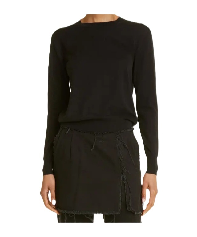 Dries Van Noten Crew Neck Sweater In Black