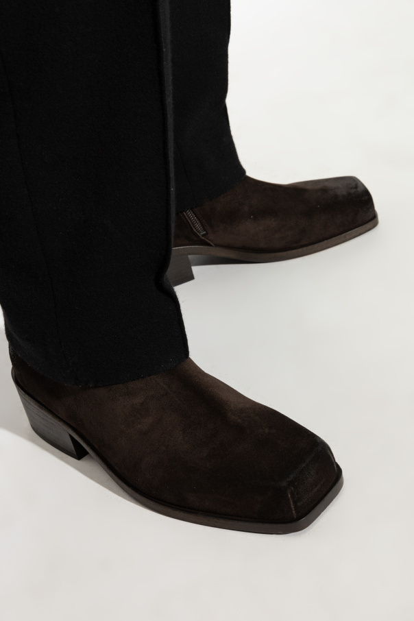 Marsèll Square-toed Short Boots In Black