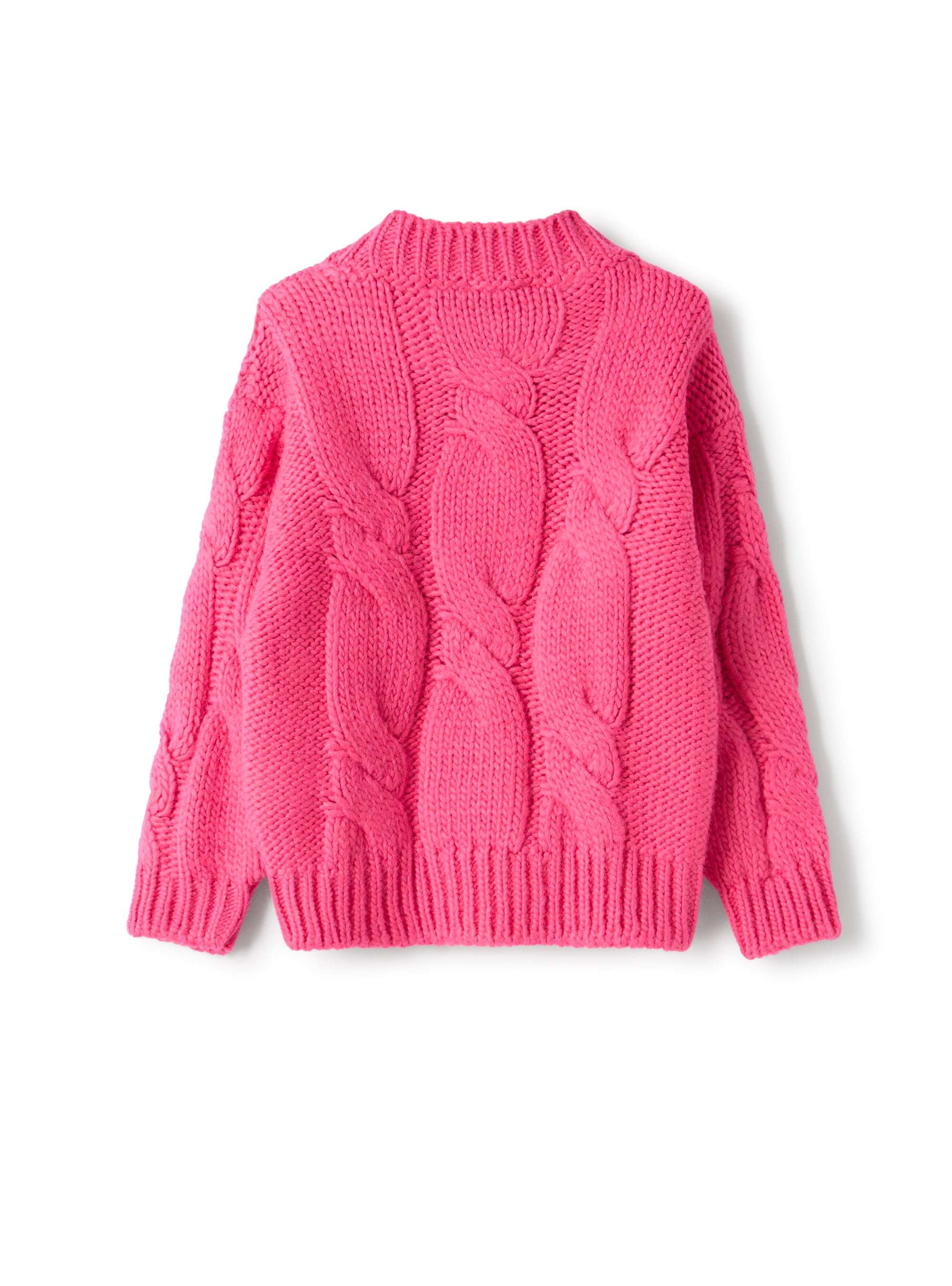 Il Gufo Cable-knit Sweater In Pink