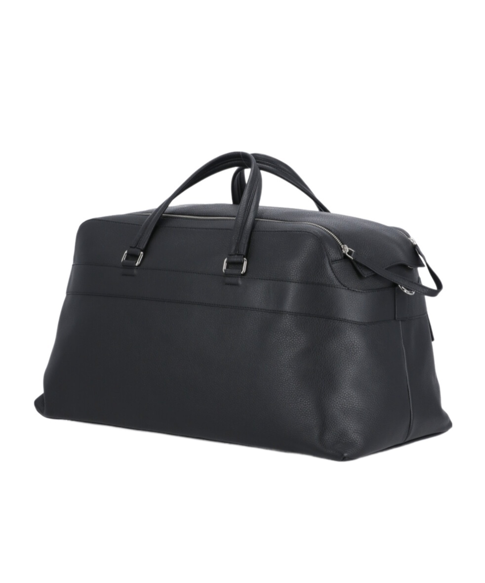 Orciani Borsone Micron In Pelle Tracolla In Black