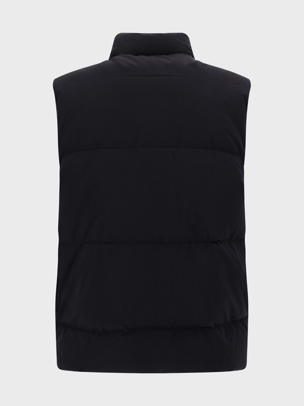 Represent Logo-appliqué Quilted Gilet In Black