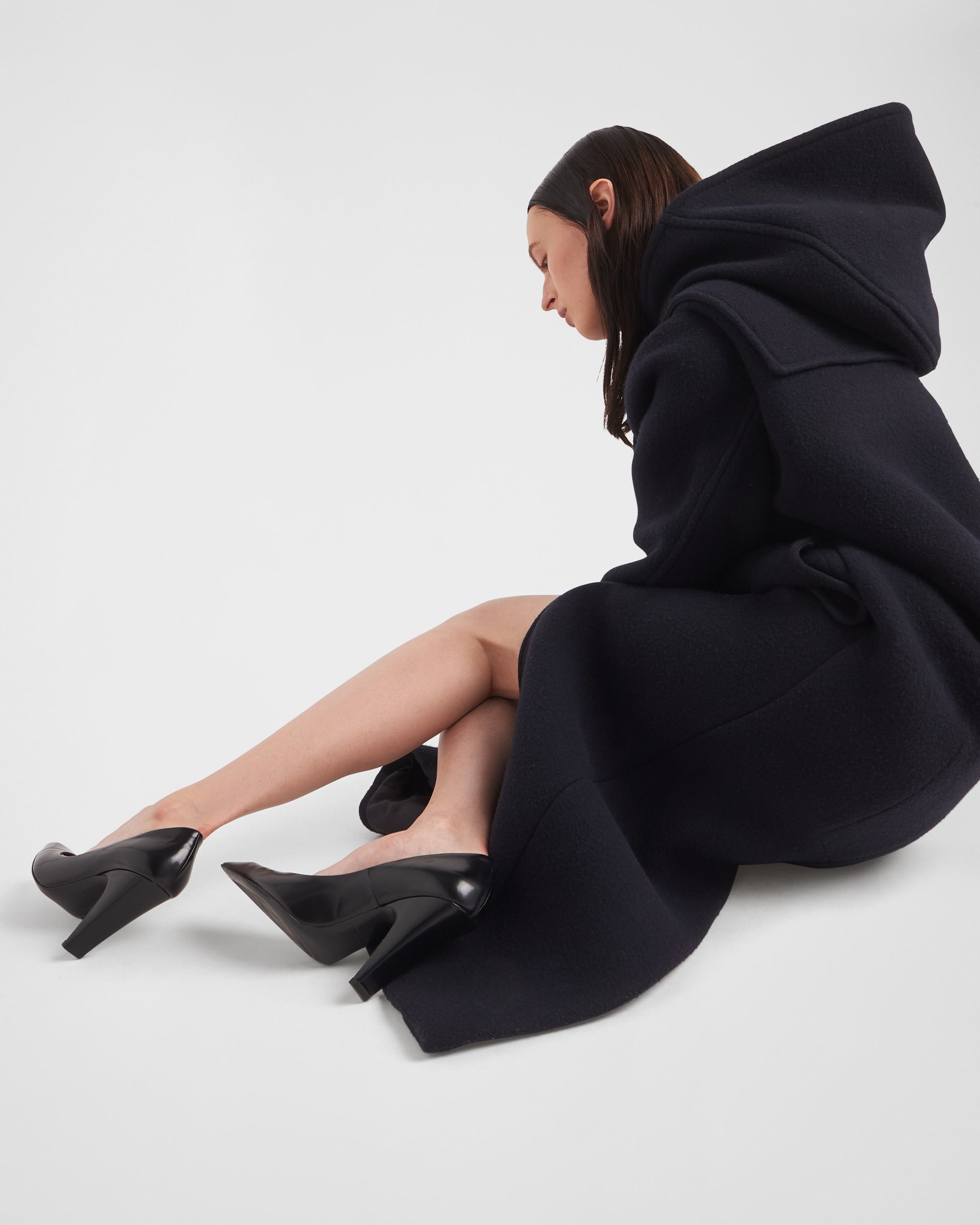 Prada Pointed And Shallow High Heels In Black