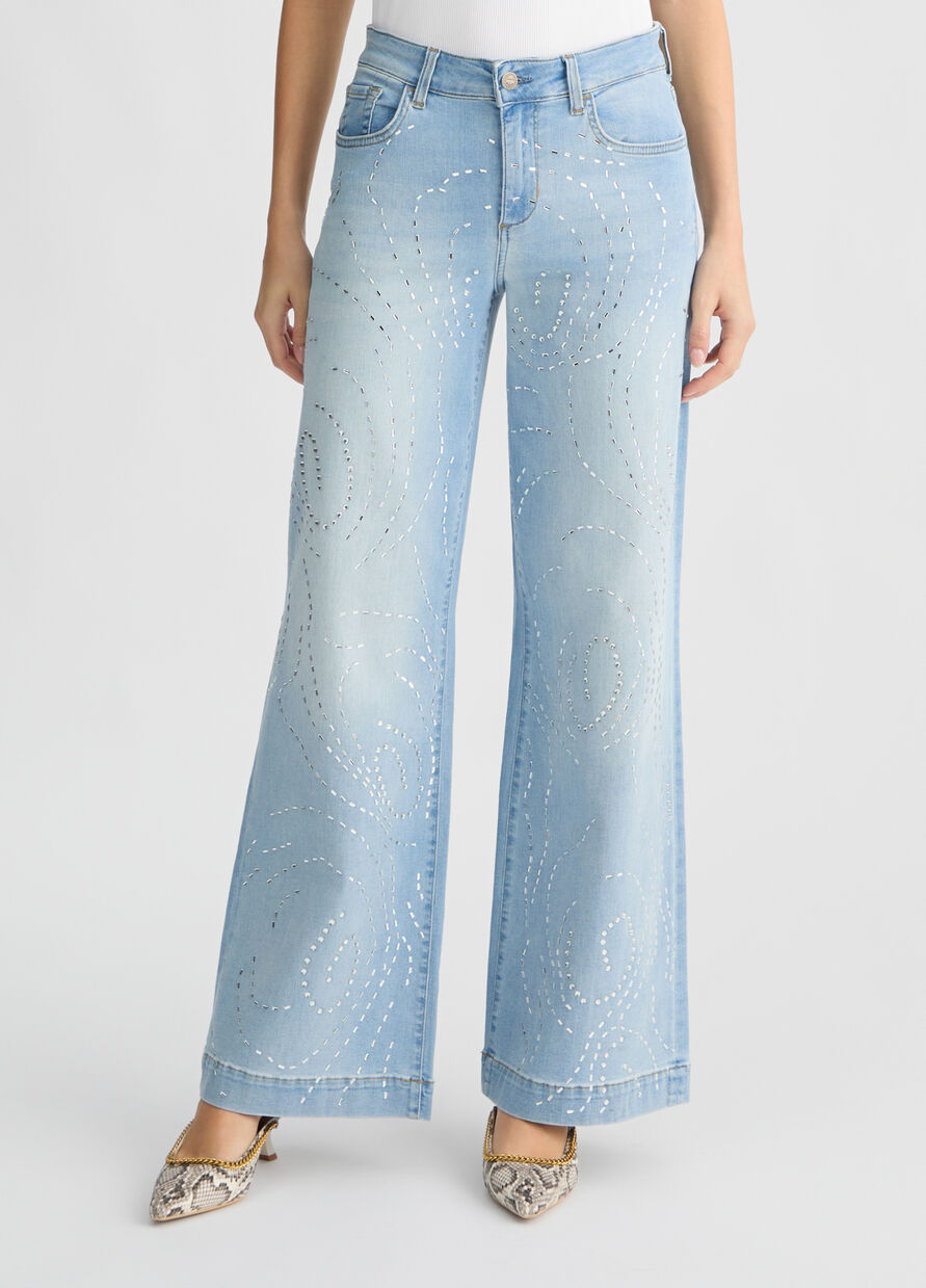 Liu •jo Flared Jeans With Studs