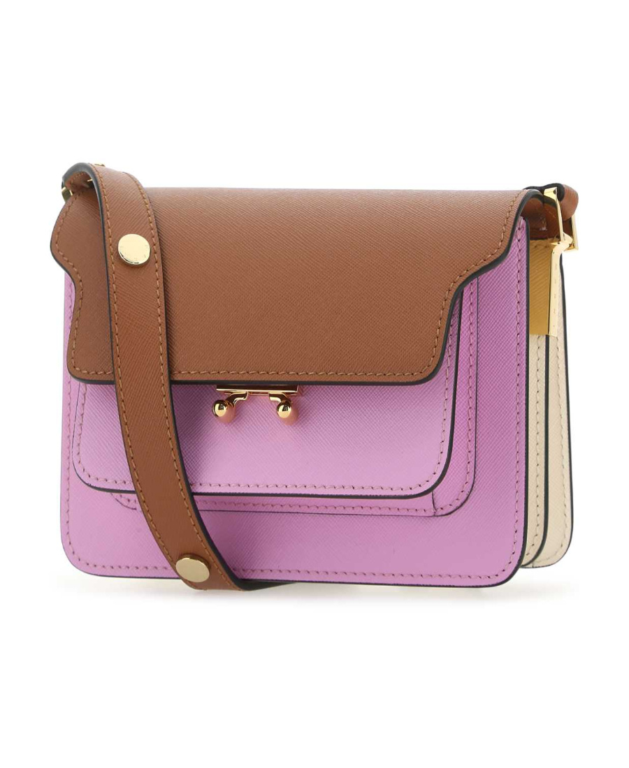 Marni Trunk Shoulder Bag In Brown
