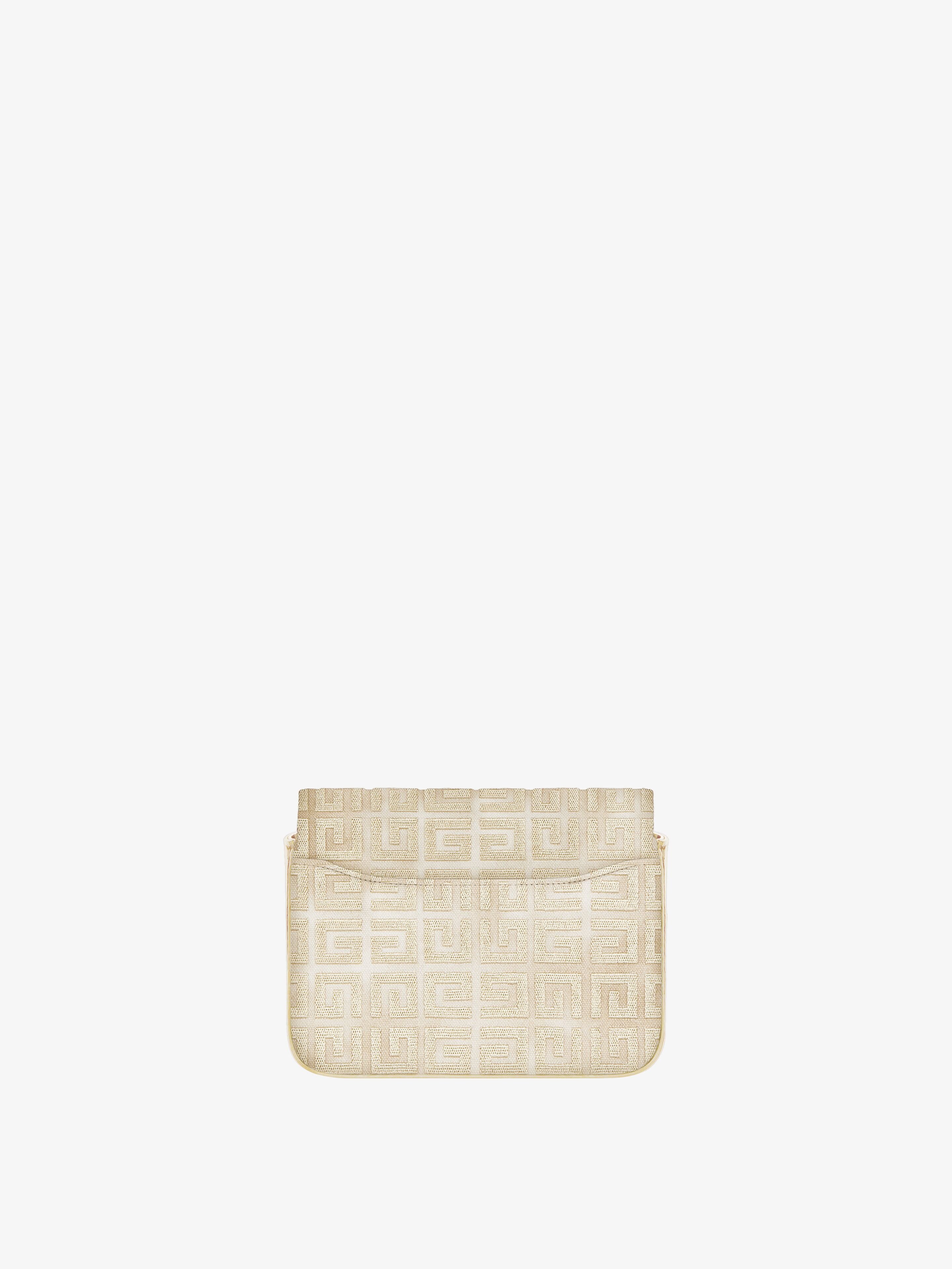 Givenchy Small 4g Bag In Lurex Embroidery With Chain In Nude