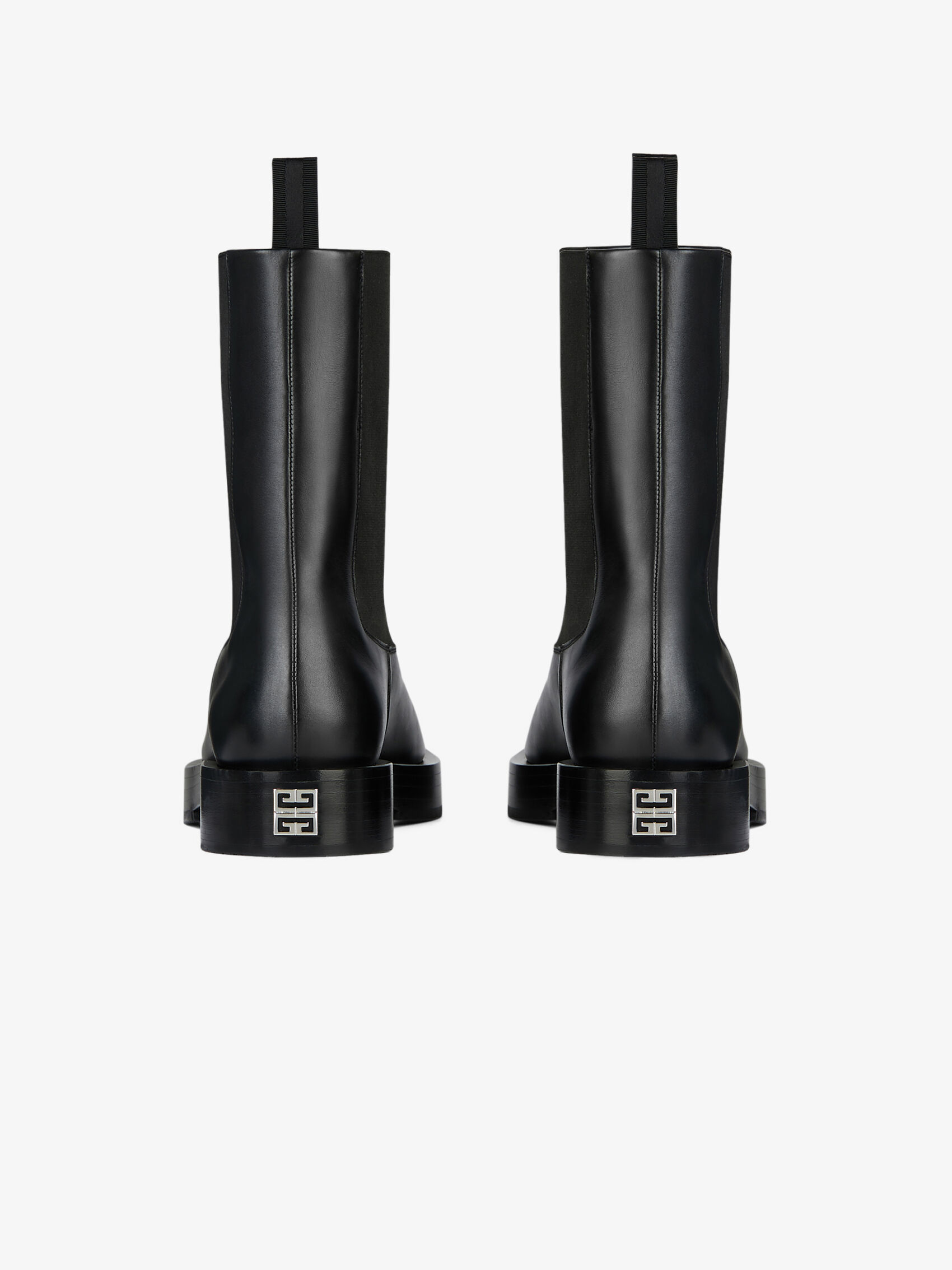 Shop Givenchy 4g Plaque Chelsea Boots In Black