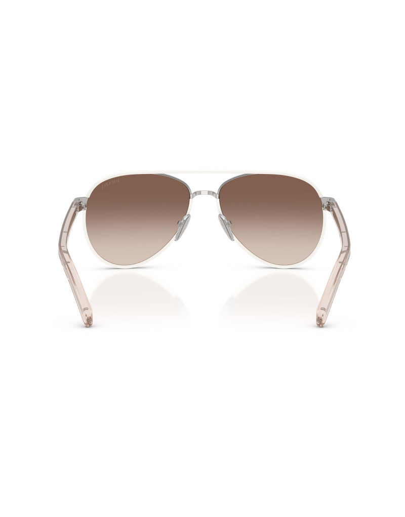Prada Pr B57s Aviator Steel Sunglasses In Brown