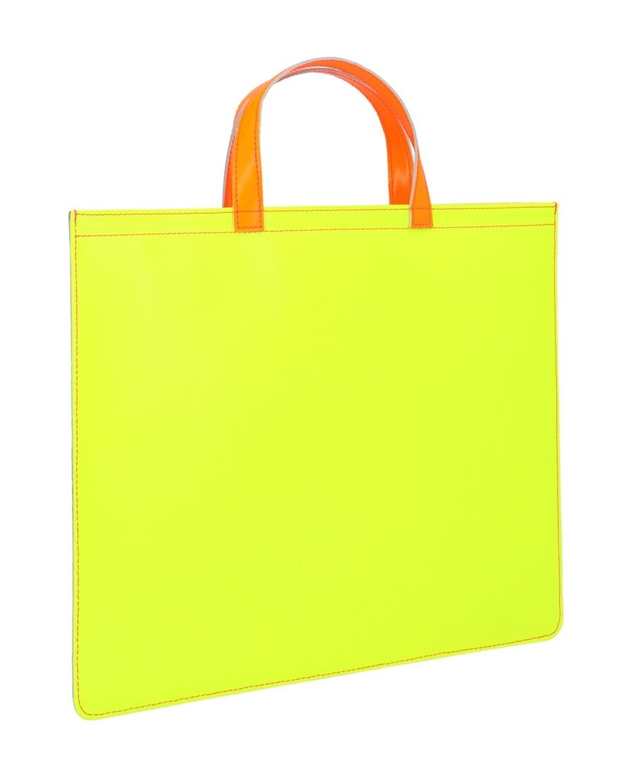 COMME DES GARÇONS COLOUR-BLOCK SQUARE TOTE BAG