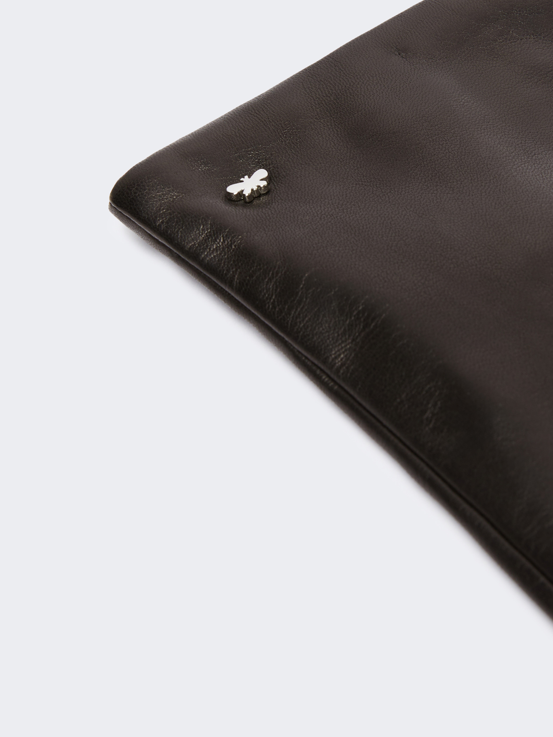 Weekend Max Mara Medium-length Nappa Leather Gloves In Black