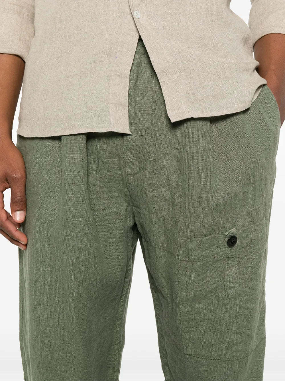 C.p. Company Casual Pants With Belt Loops In Brown